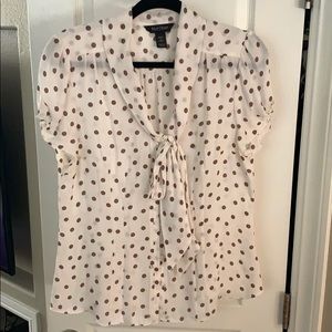 Polka dot blouse